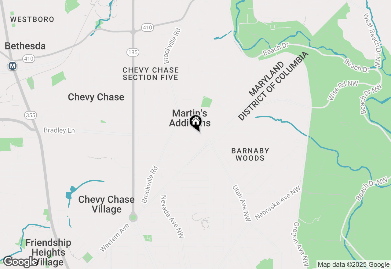 Map of 6709 Melville Place, Chevy Chase, MD 20815