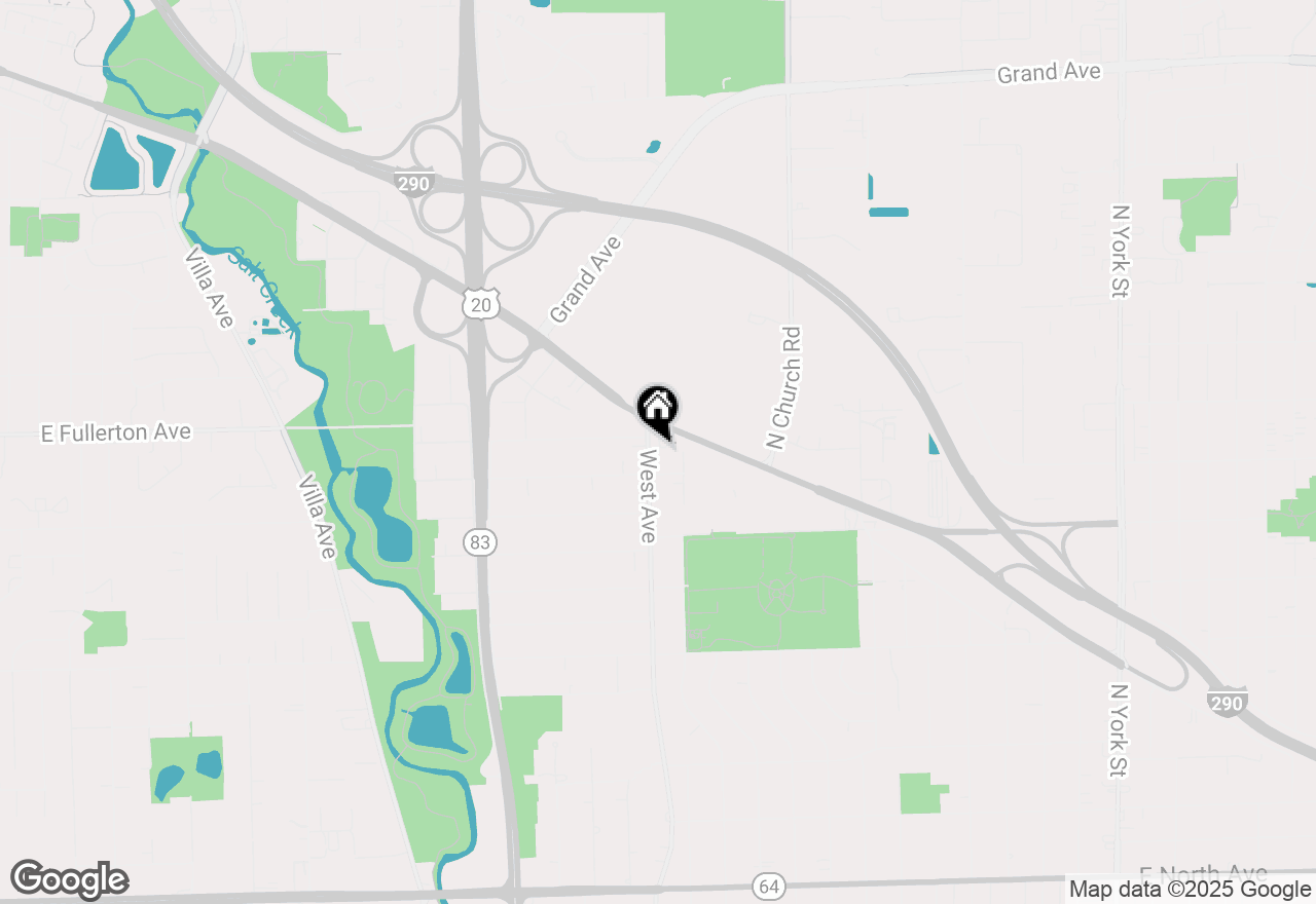 Map of 685 N West Avenue, Elmhurst, IL 60126