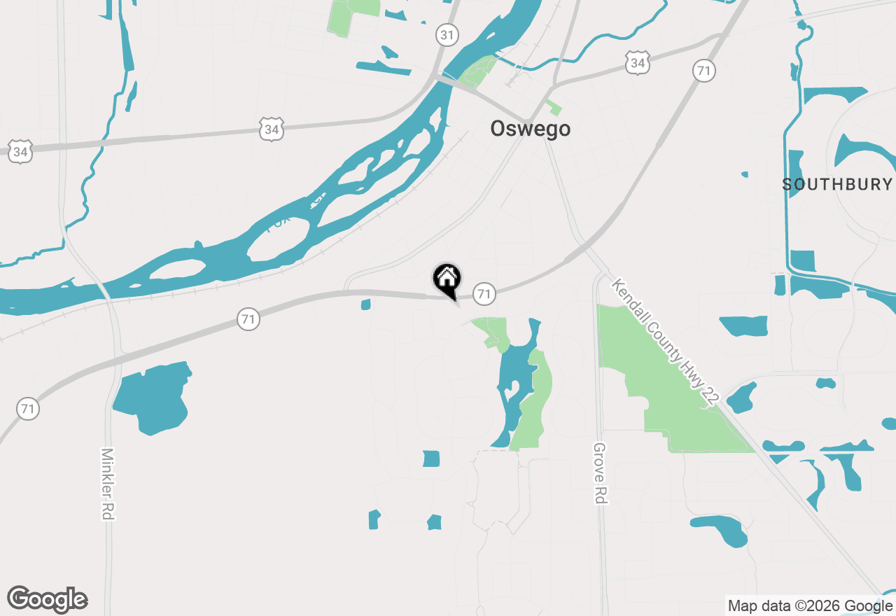 Map of 413 Carriage Court, Oswego, IL 60543