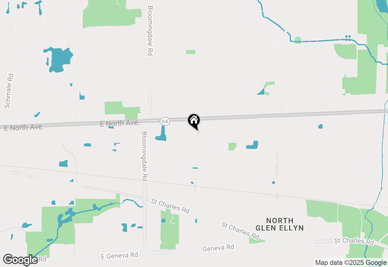 Map of 1N713 Evergreen Avenue, Glen Ellyn, IL 60137