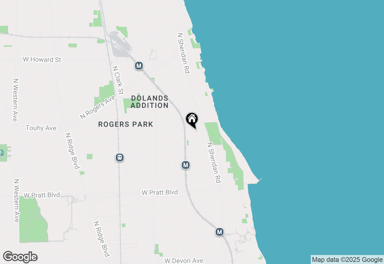 Map of 1354 W Estes Avenue #1N, Chicago, IL 60626