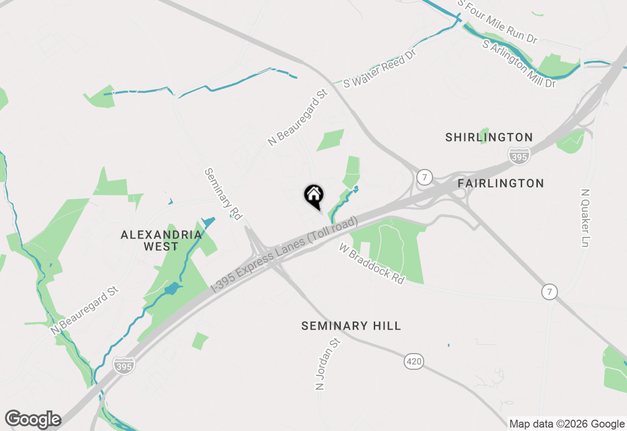 Map of 2420 Gretter Place, Alexandria, VA 22311