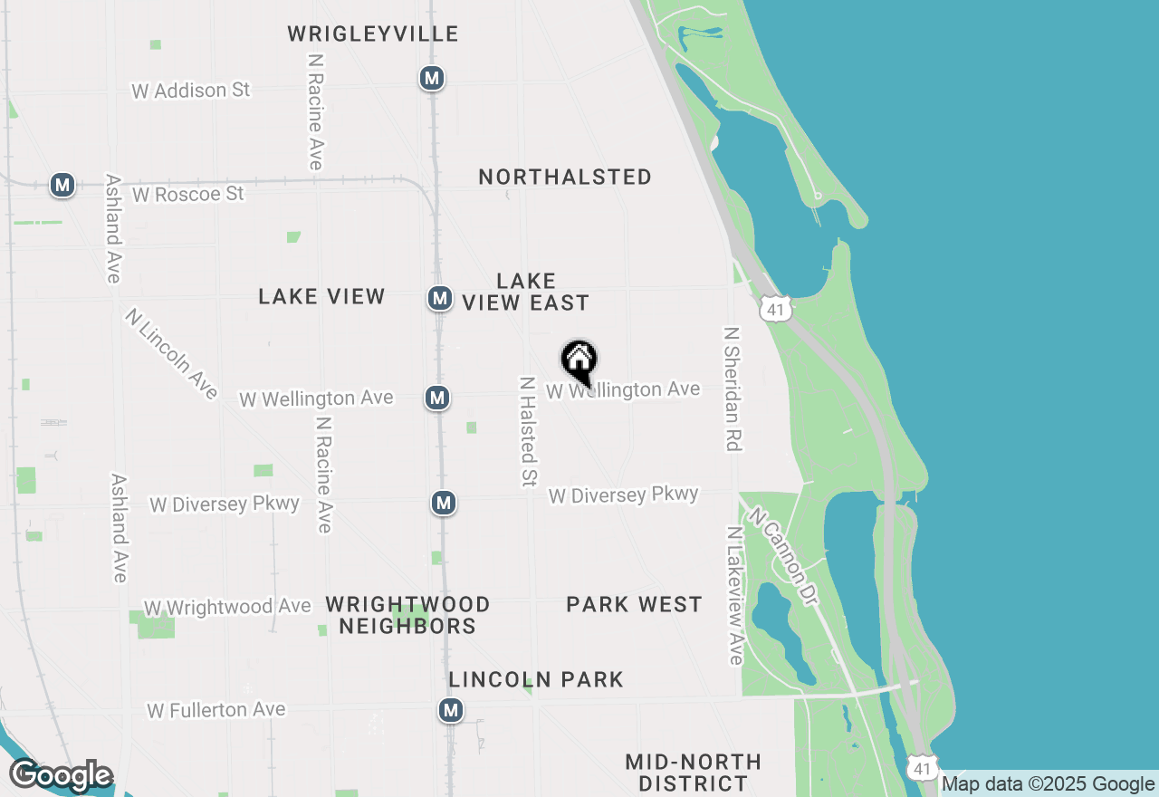 Map of 663 W Wellington Avenue #1, Chicago, IL 60657