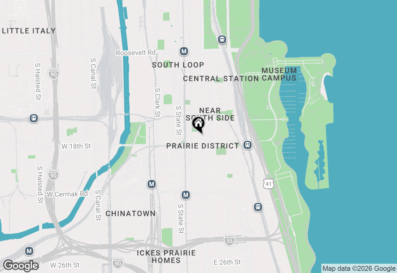 Map of 1720 S Michigan Avenue #3011, Chicago, IL 60616