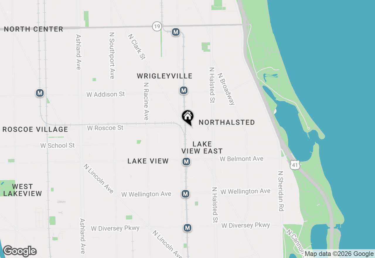 Map of 3355 N Clark Street #BN, Chicago, IL 60657