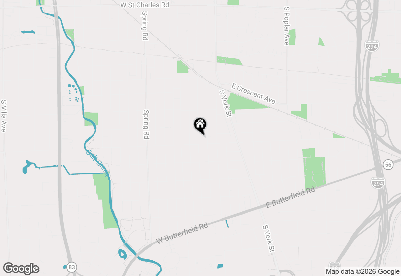 Map of 735 S Bryan Street, Elmhurst, IL 60126