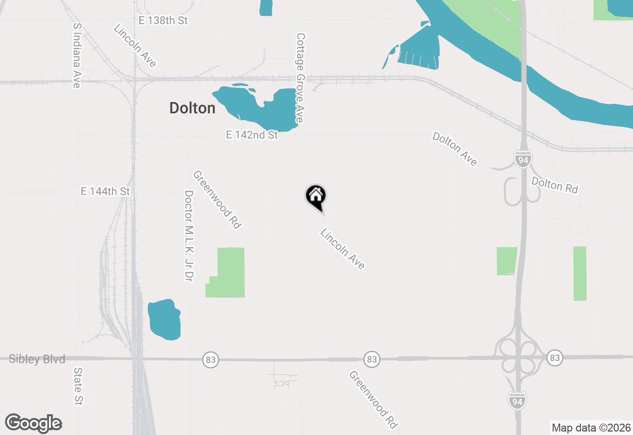 Map of (Address confidential), Dolton, Illinois 60419