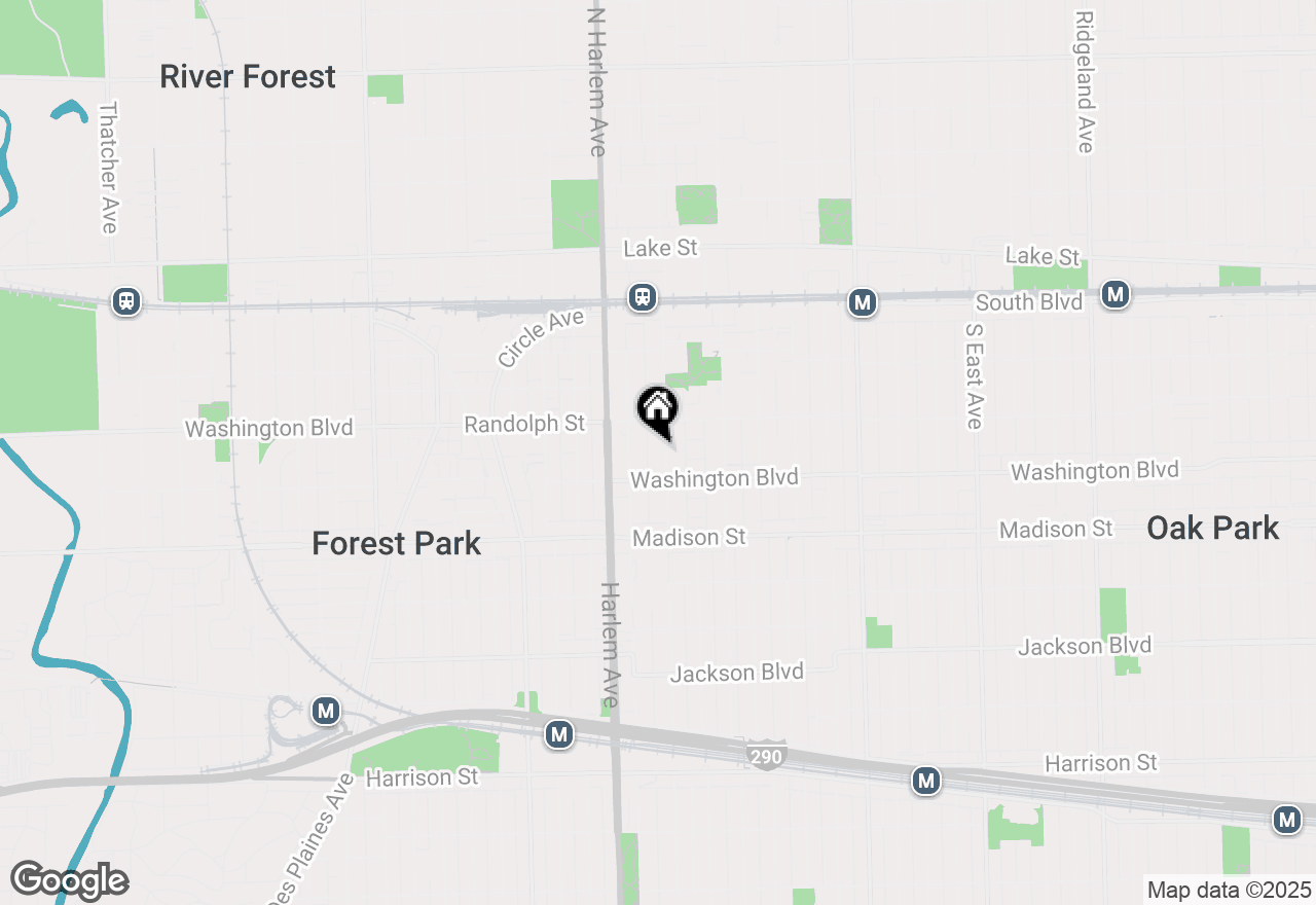 Map of 327 S Wisconsin Avenue #5B, Oak Park, IL 60302