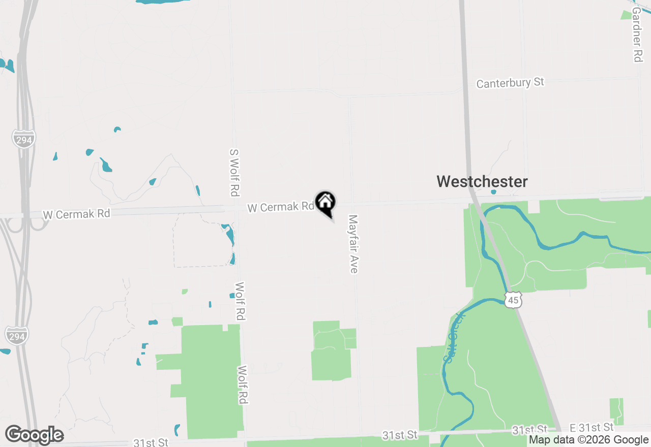 Map of 10842 Claridge Avenue, Westchester, IL 60154