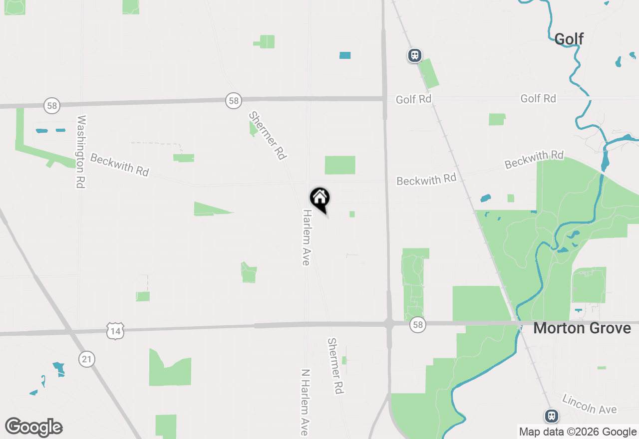Map of 9134 Marion Avenue, Morton Grove, IL 60053