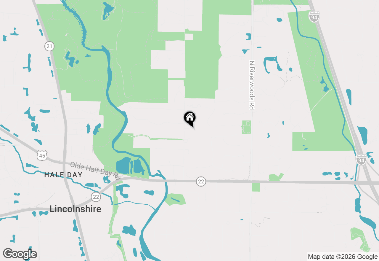 Map of 23701 N Elm Road, Lincolnshire, IL 60069