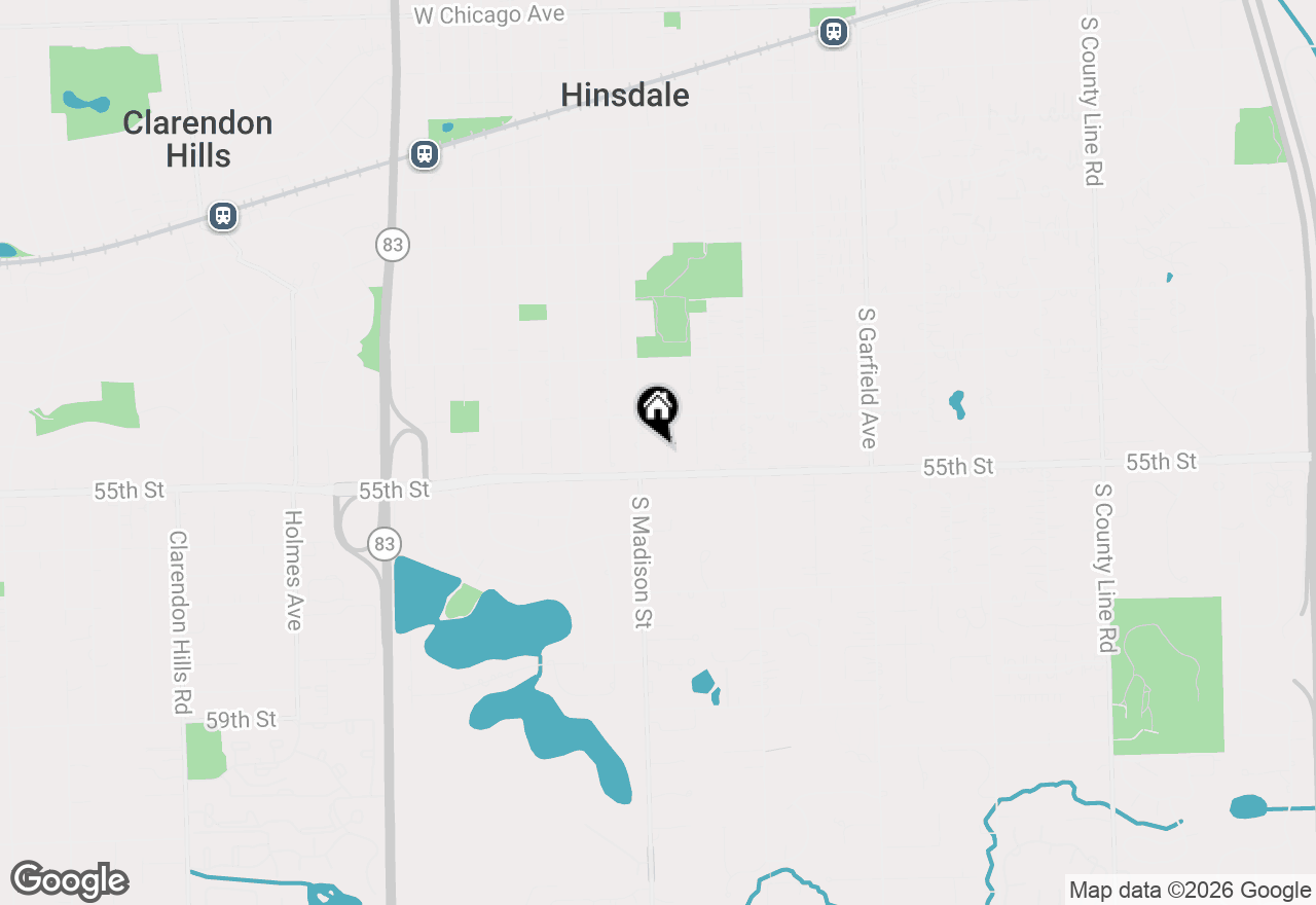 Map of 932 Allmen Avenue, Hinsdale, IL 60521