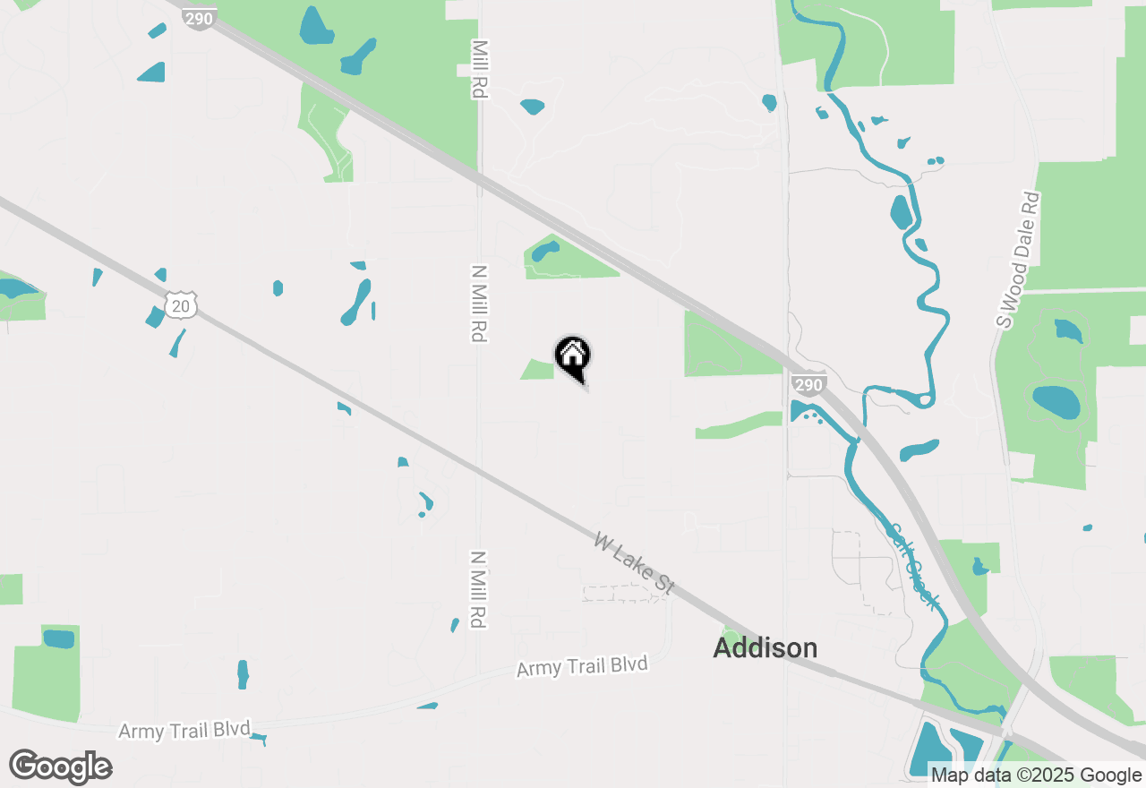 Map of 744 N Neva Avenue, Addison, IL 60101