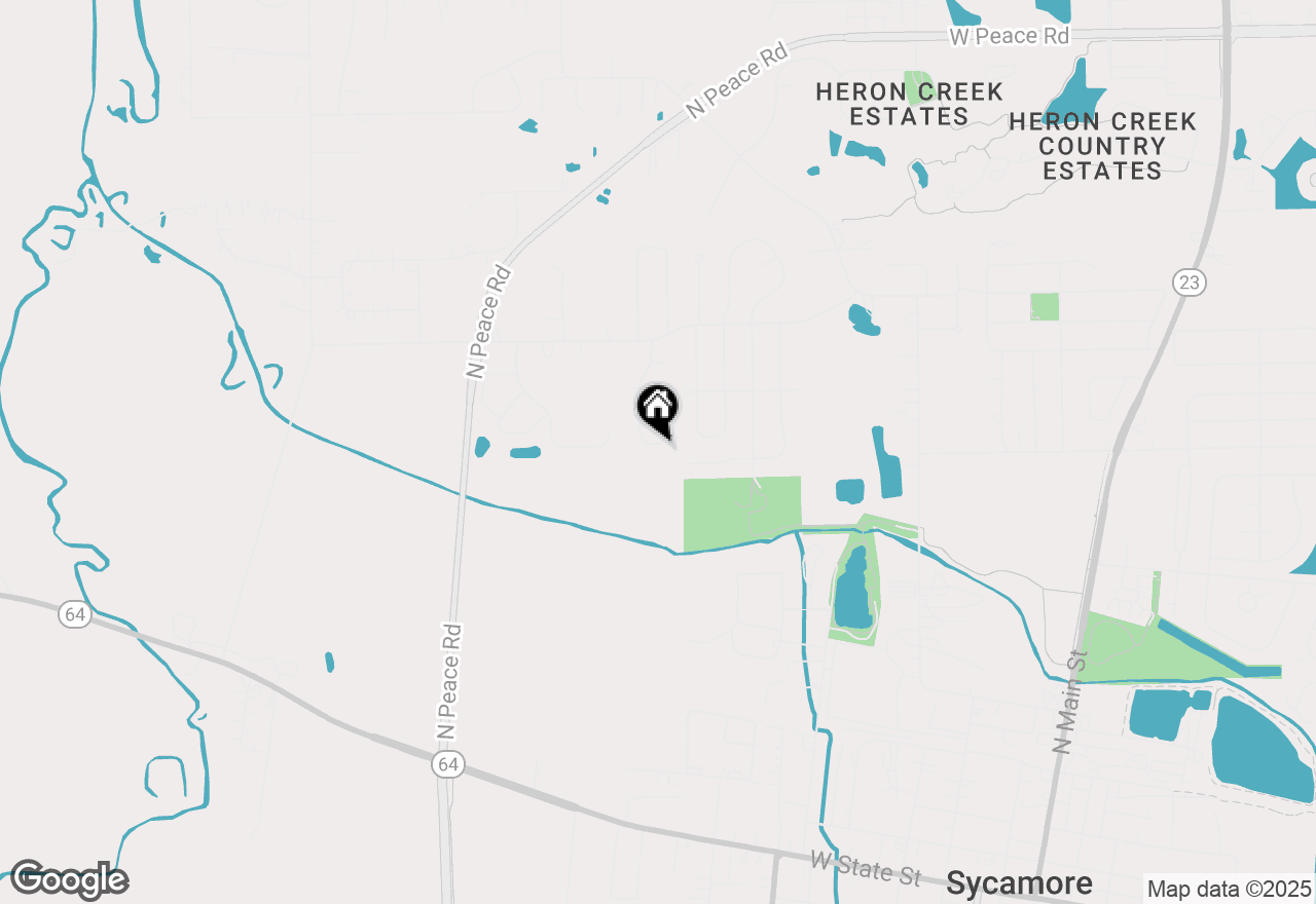 Map of 1308 Axcel Lane, Sycamore, IL 60178