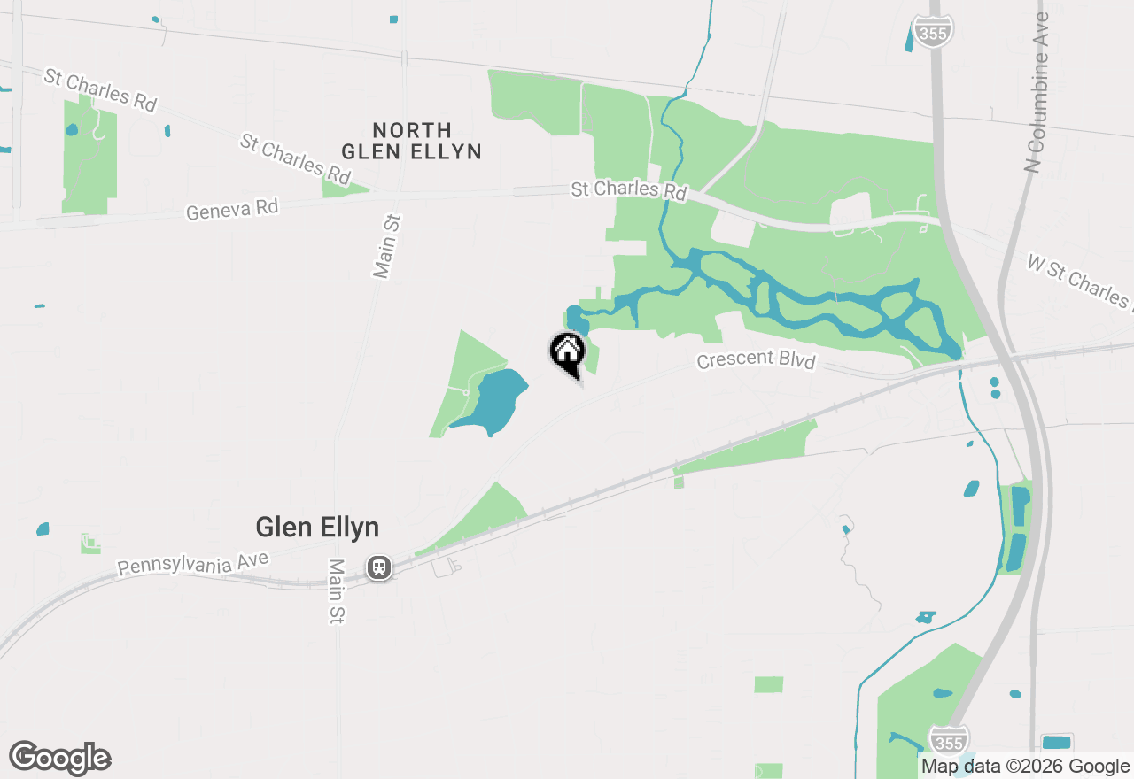 Map of 646 Riford Road, Glen Ellyn, IL 60137