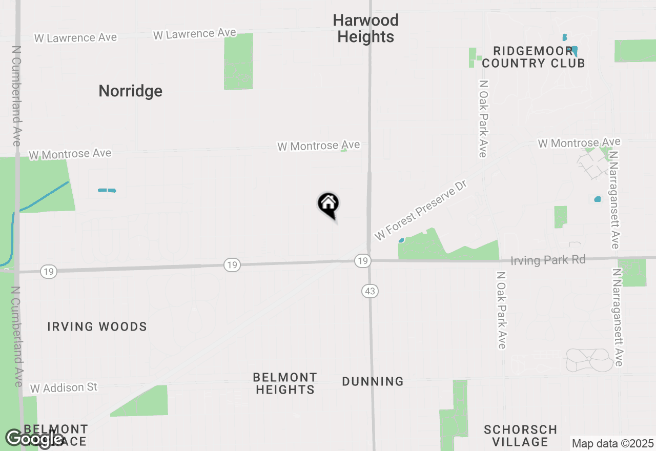 Map of 4109 N Odell Avenue, Norridge, IL 60706