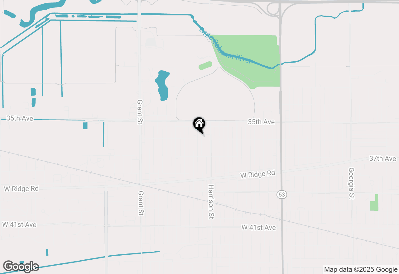 Map of 902 W 36th Avenue, Gary, IN 46408