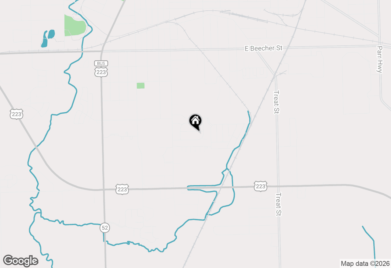 Map of 410 April Lane, Adrian, MI 49221