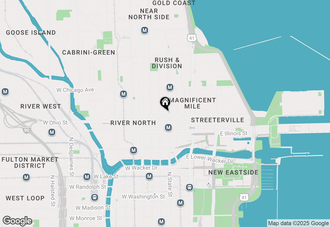 Map of 16 W Ontario Street #2, Chicago, IL 60654