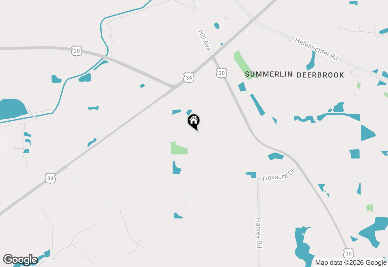 Map of 342 Ogden Falls Boulevard, Oswego, IL 60543