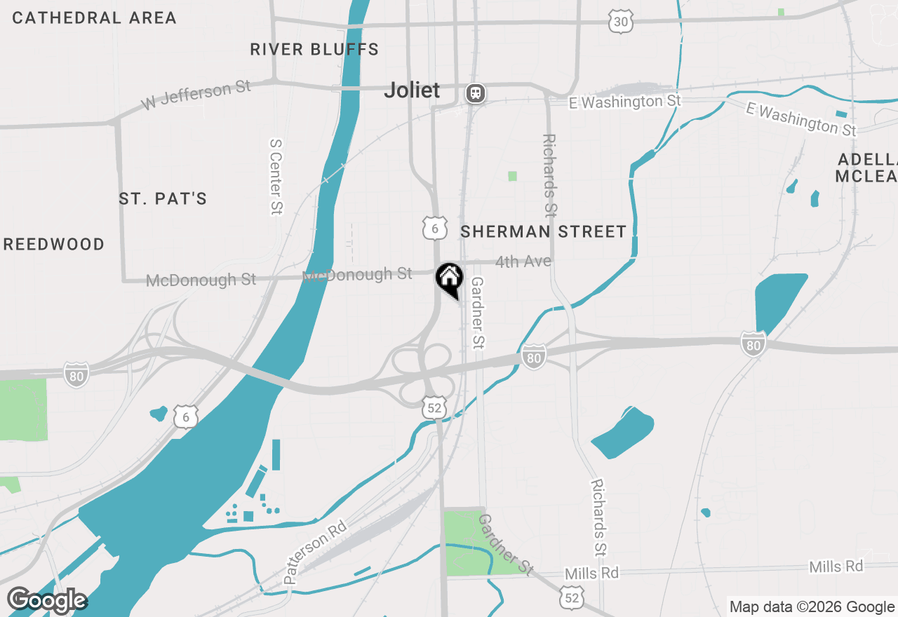 Map of 8 5th Avenue, Joliet, IL 60433