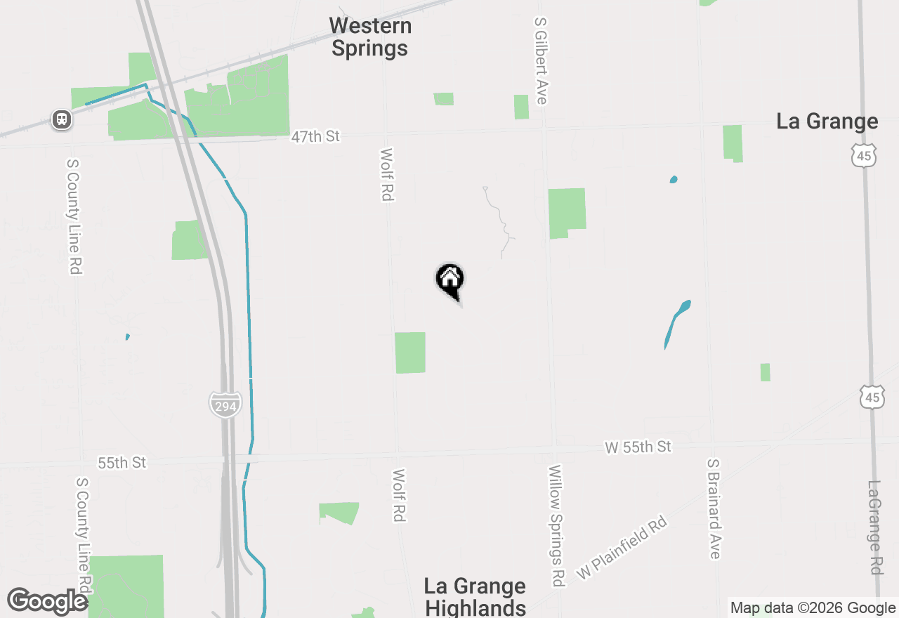 Map of 5115 Ellington Avenue, Western Springs, IL 60558