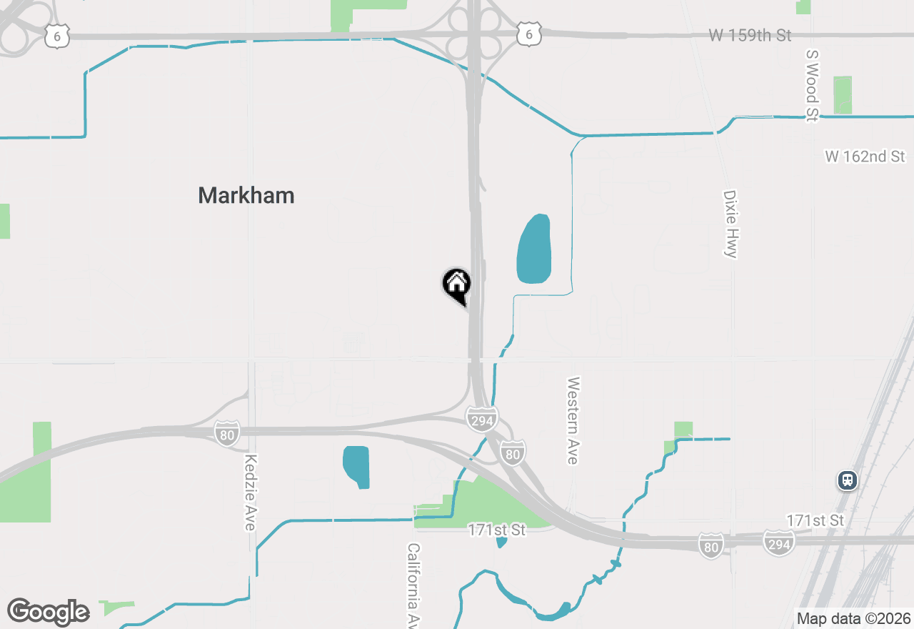 Map of 16600 Oxford Drive, Markham, IL 60428