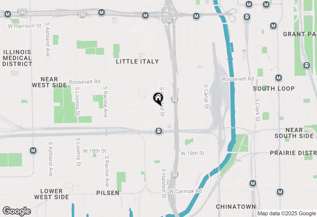 Map of 813 W University Lane, Chicago, IL 60608