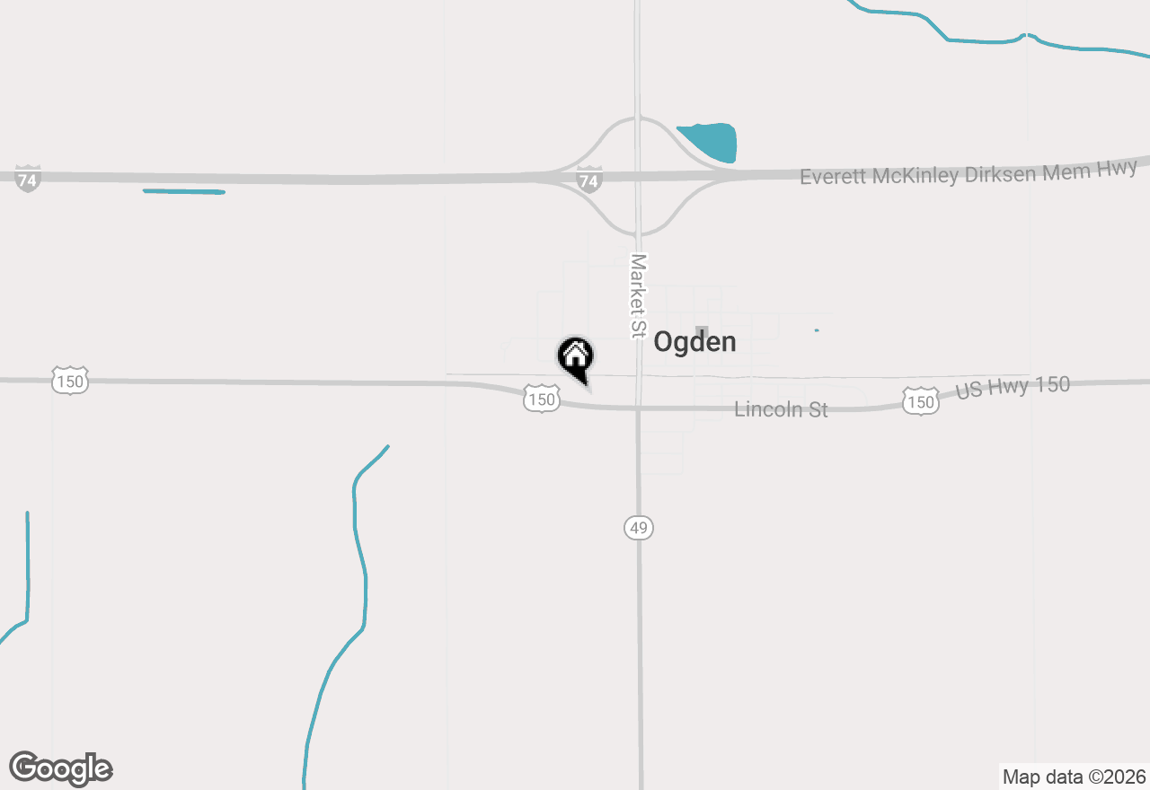 Map of 313 W Lincoln Avenue, Ogden, IL 61859