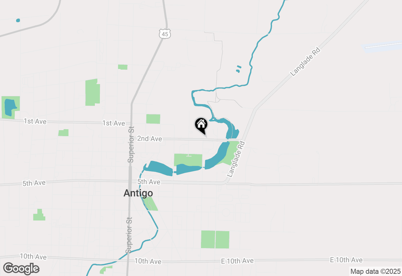 Map of 200 2nd Ave, Antigo, WI 54409