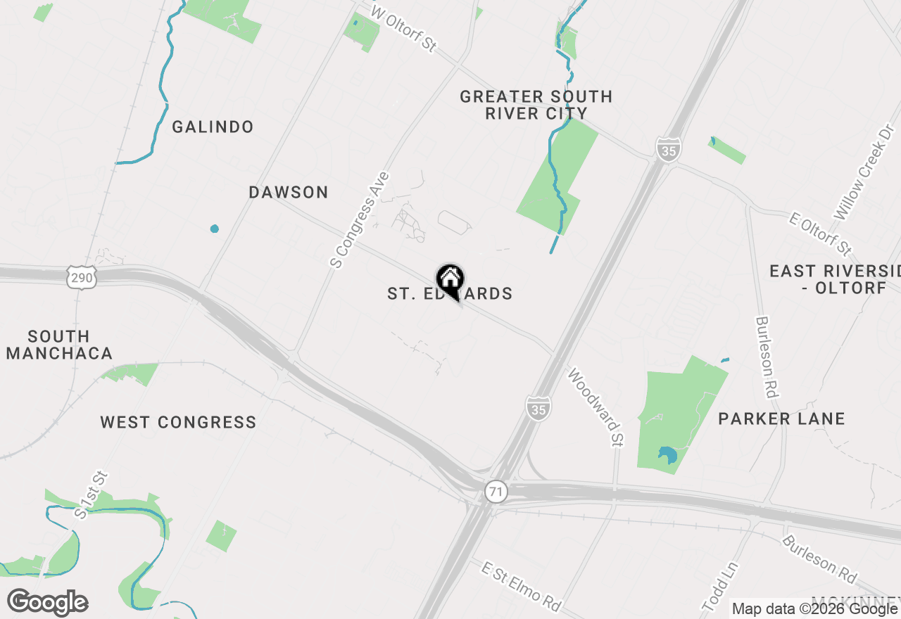 Map of 3403 Willowrun Cv #B, Austin, TX 78704