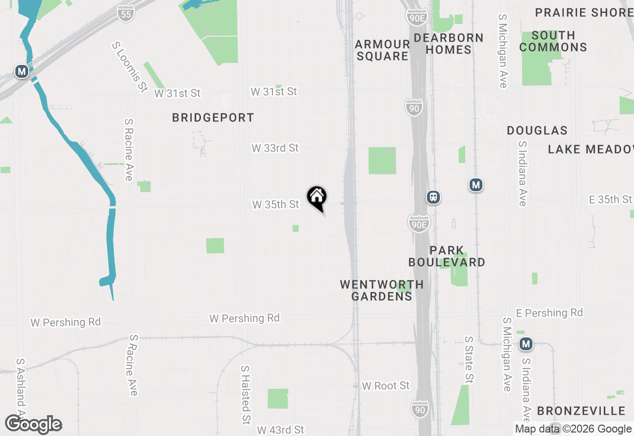 Map of 3527 S Parnell Avenue #A, Chicago, IL 60609