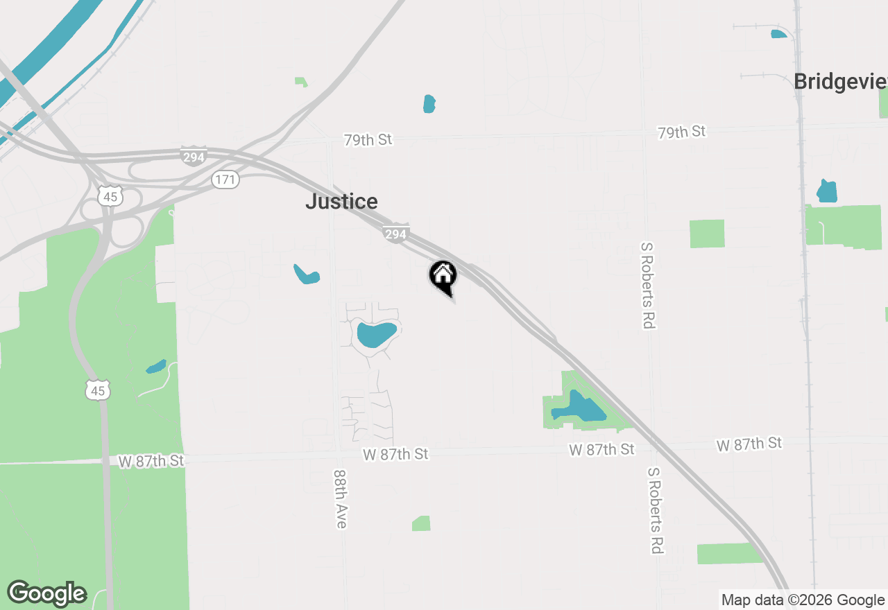 Map of 8305 S 85th Court, Hickory Hills, IL 60457