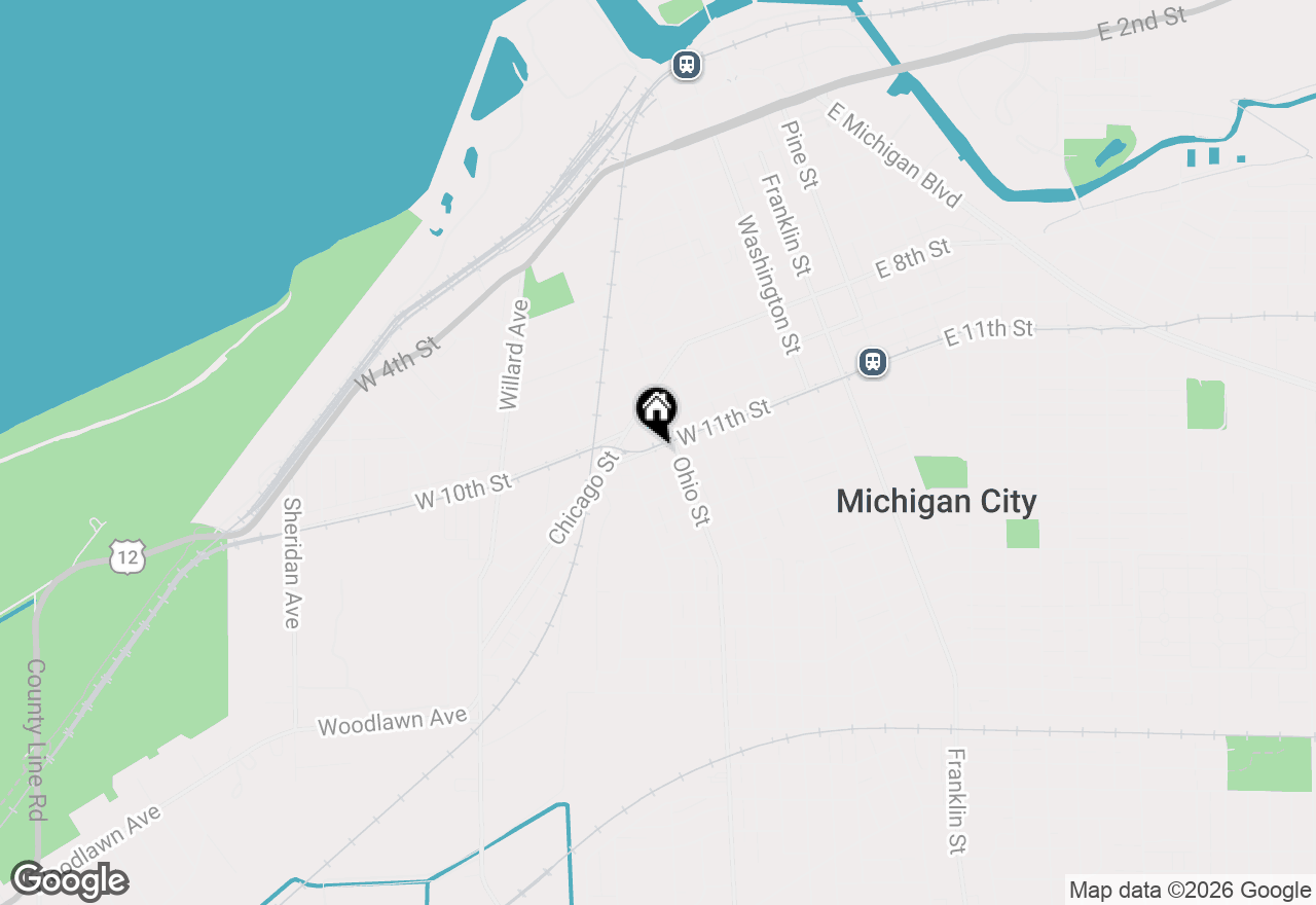 Map of 0 W 11th Street, Michigan City, IN 46360
