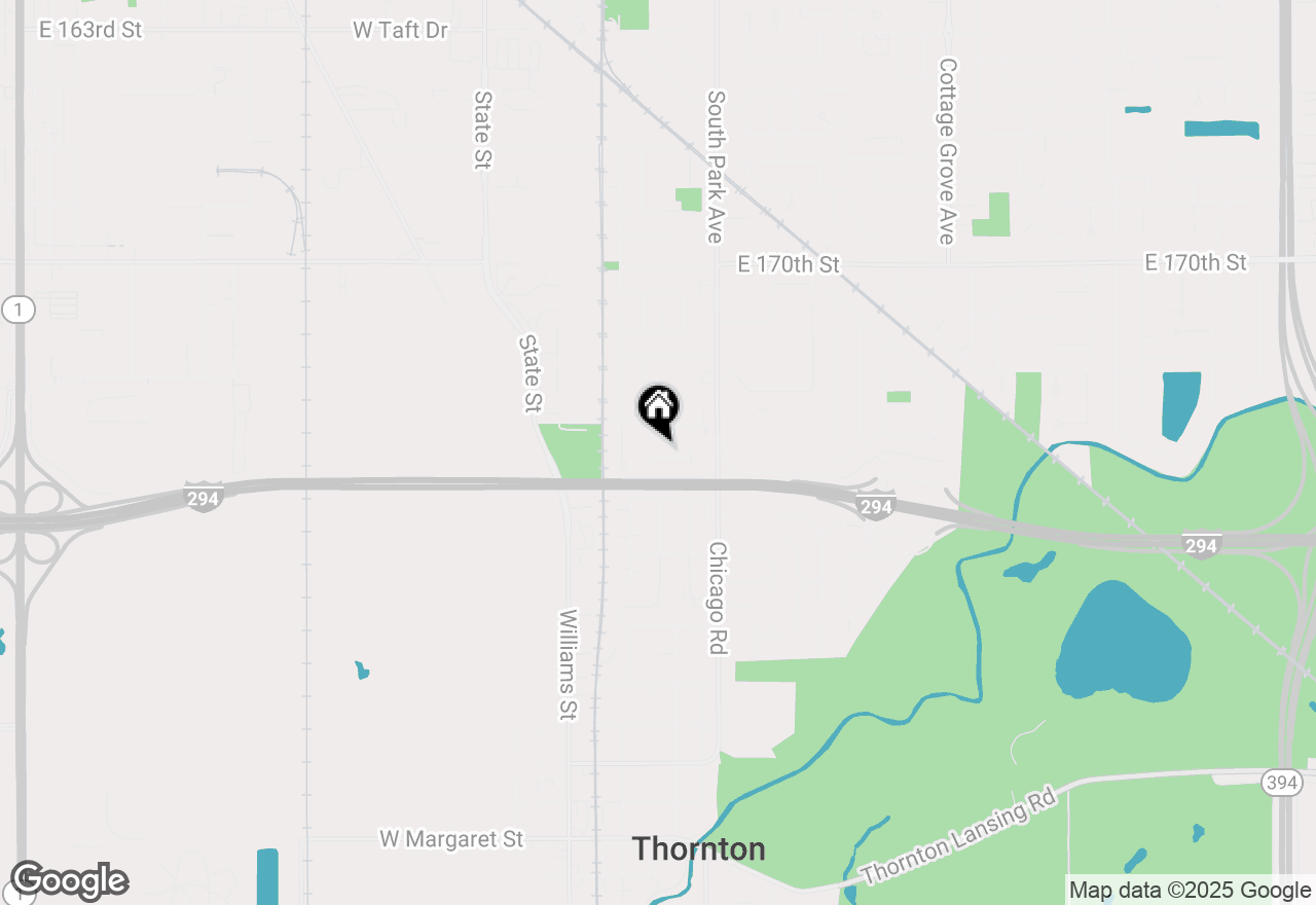 Map of 17331 Wausau Court, South Holland, IL 60473