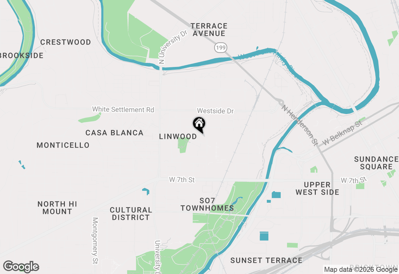 Map of 2721 Wingate Street #304, Fort Worth, TX 76107