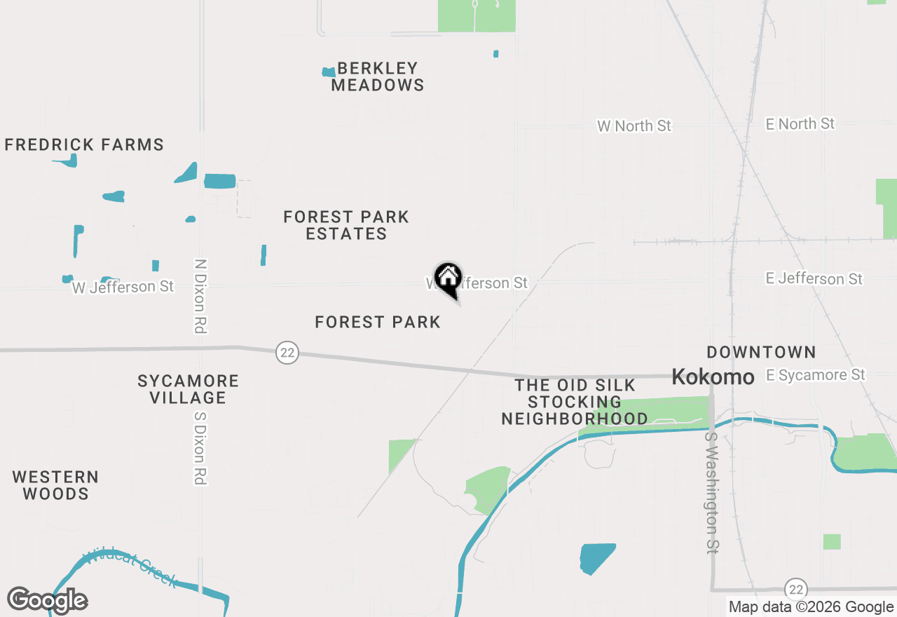 Map of 406 Morningside Drive, Kokomo, IN 46901