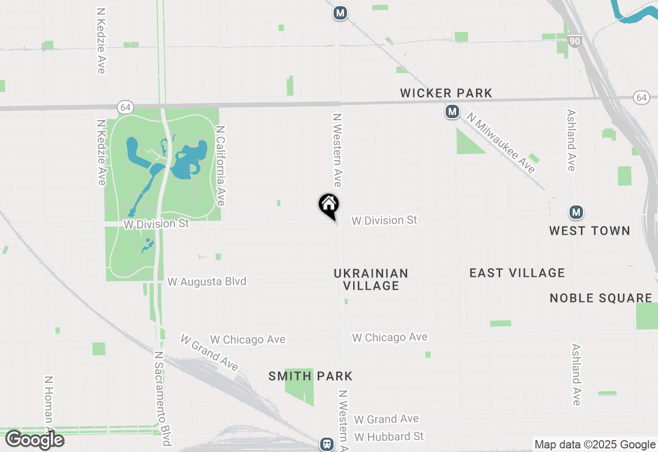 Map of 2423 W Division Street #2, Chicago, IL 60622