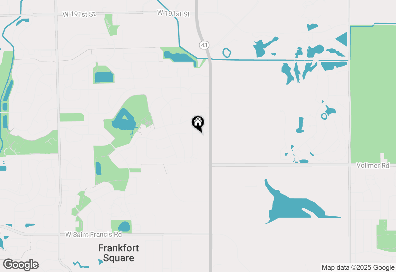 Map of 19709 S Edinburgh Lane, Frankfort, IL 60423