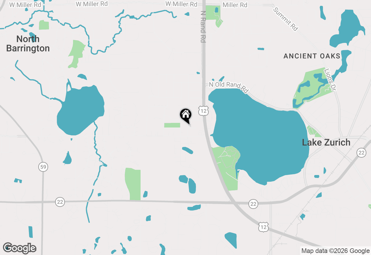 Map of 63 Fairway Road, Lake Zurich, IL 60047