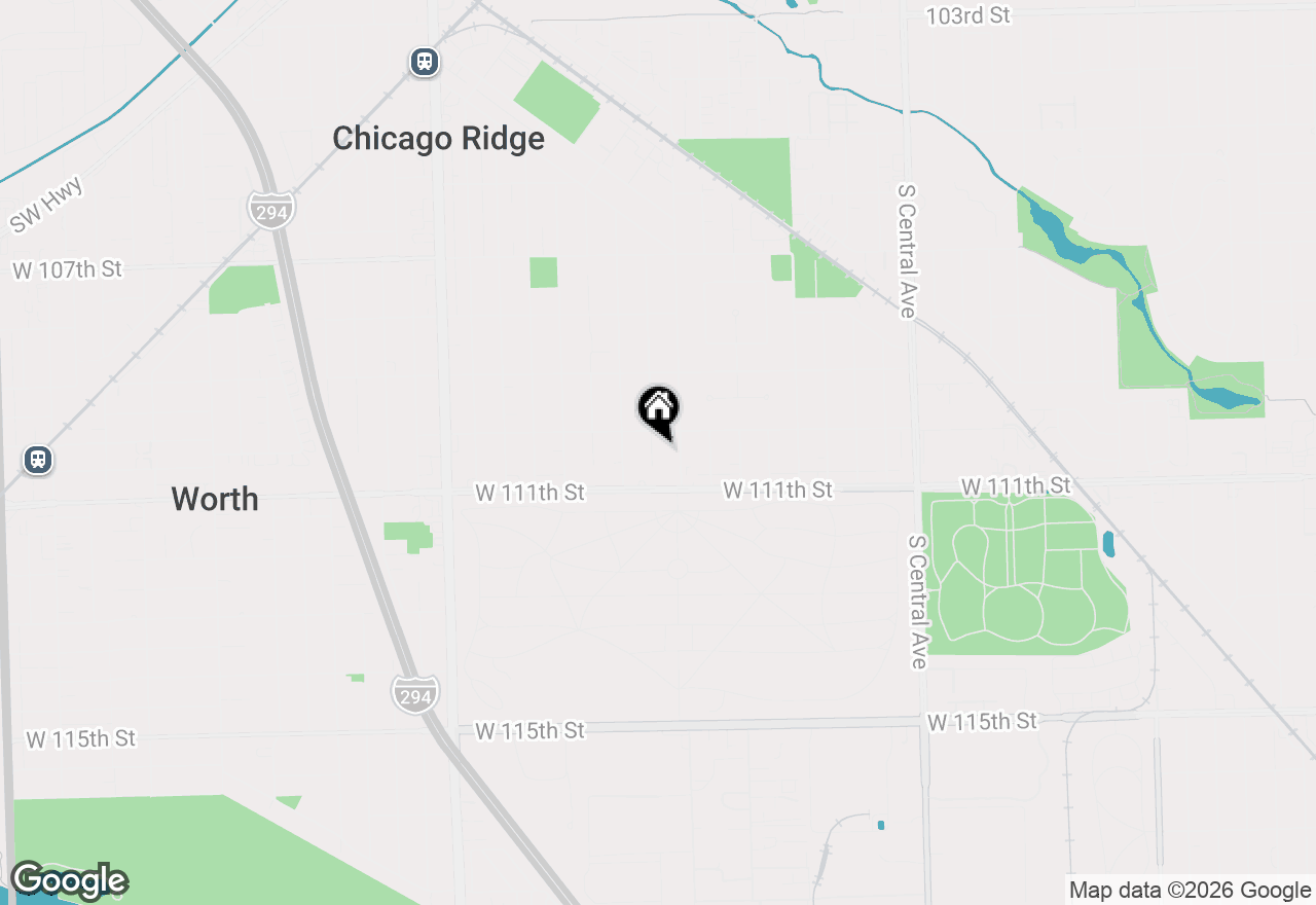 Map of 11017 Mcvicker Avenue, Chicago Ridge, IL 60415