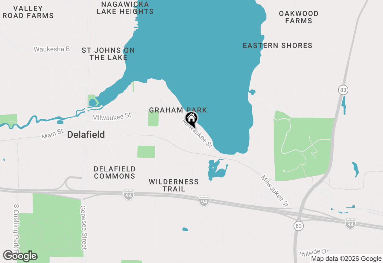 Map of 637 1st St, Delafield, WI 53018