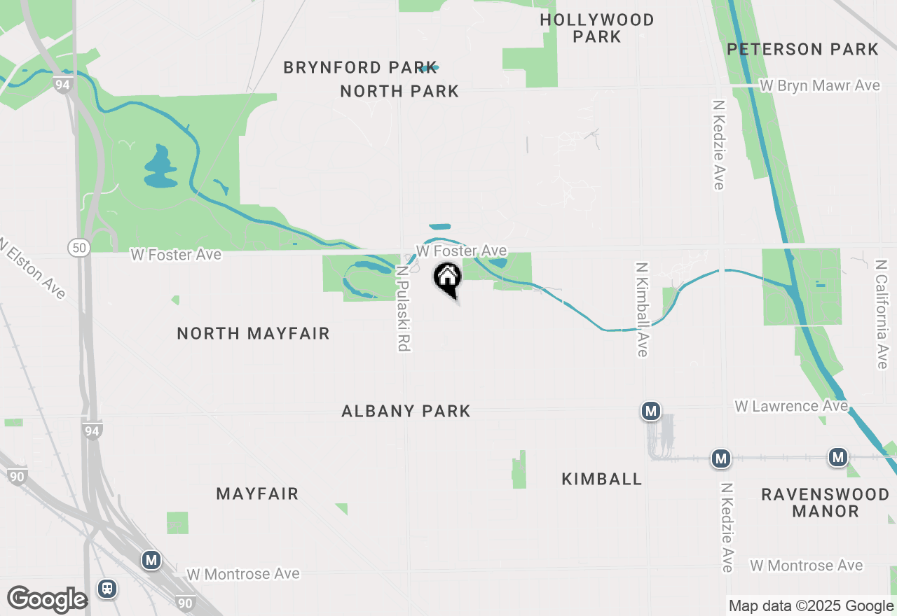 Map of 5035 N Springfield Avenue #3N, Chicago, IL 60625