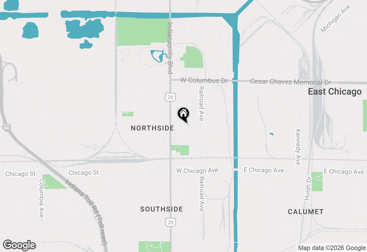 Map of 616 W 144th Street, East Chicago, IN 46312