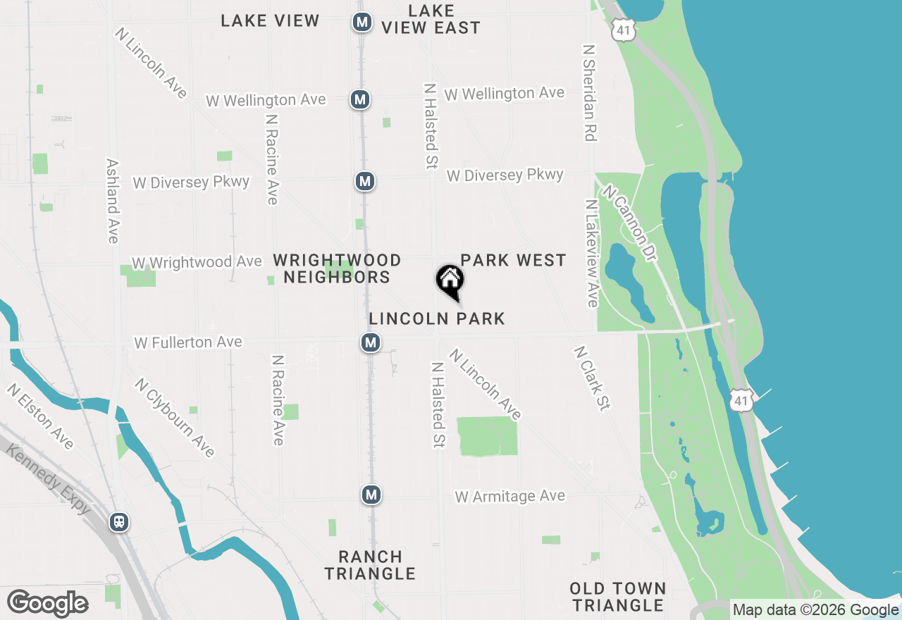 Map of (Address confidential), Chicago, Illinois 60614