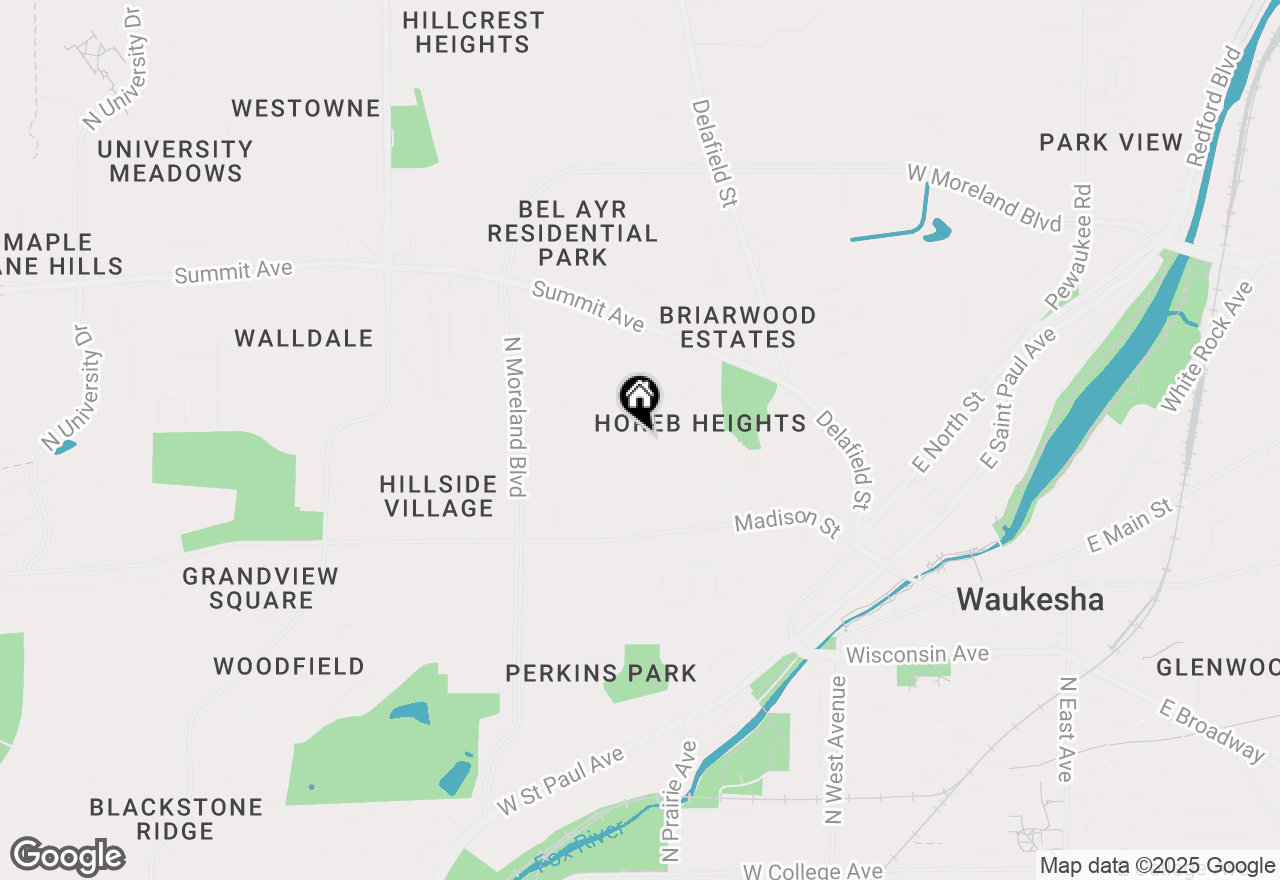 Map of 921 Michigan Ave, Waukesha, WI 53188