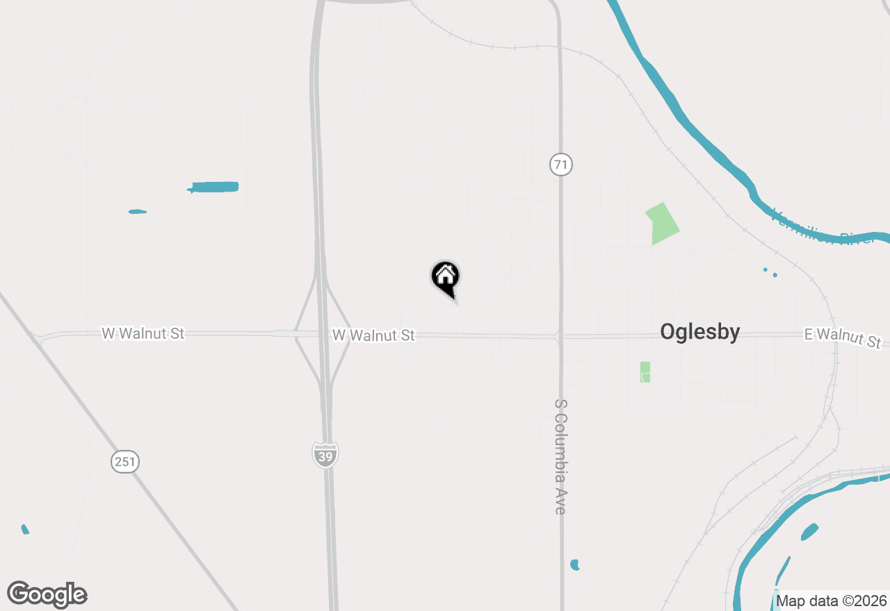 Map of 284 Sunset Boulevard, Oglesby, IL 61348