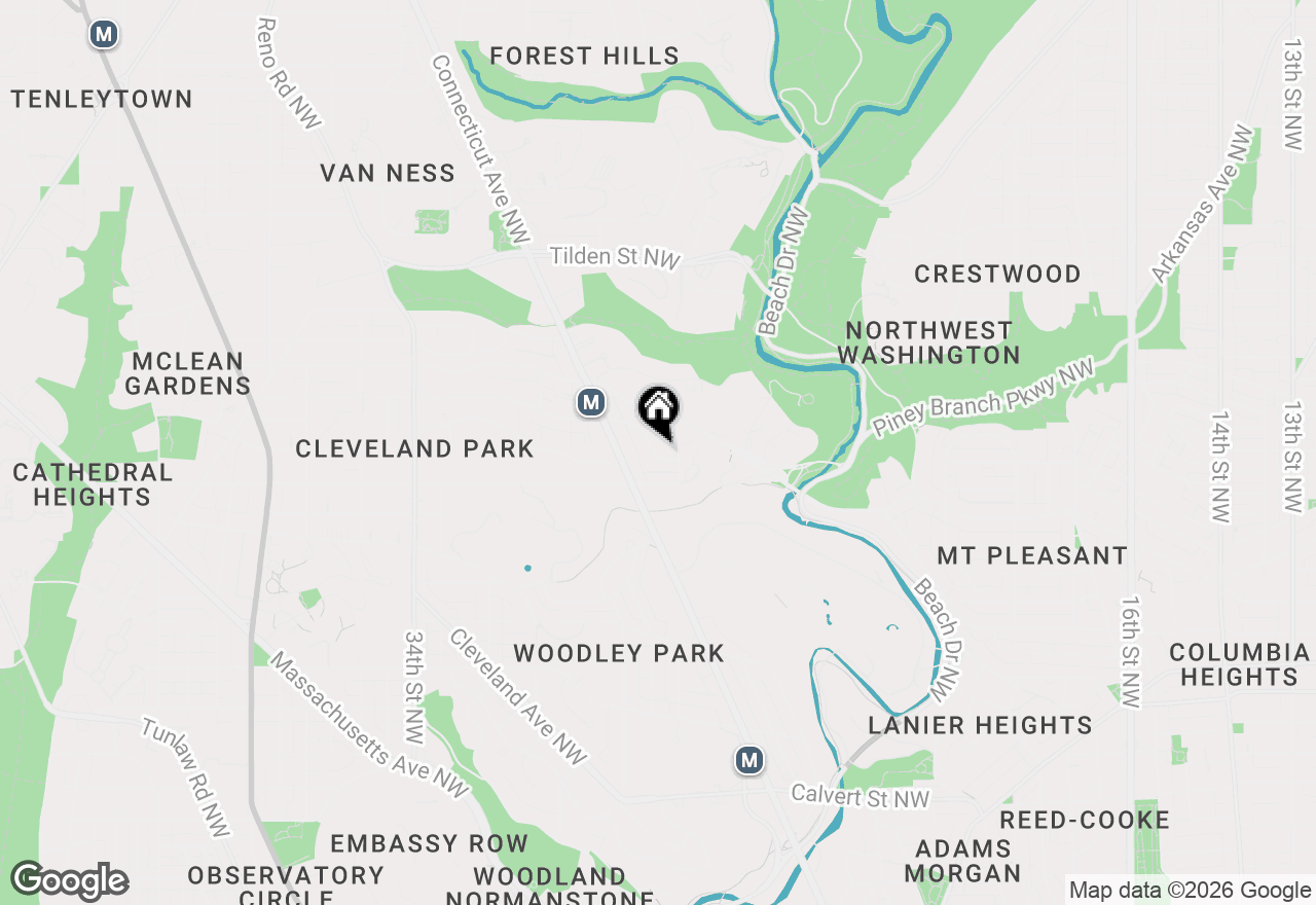 Map of 2727 Ordway Street Nw #3, Washington, DC 20008