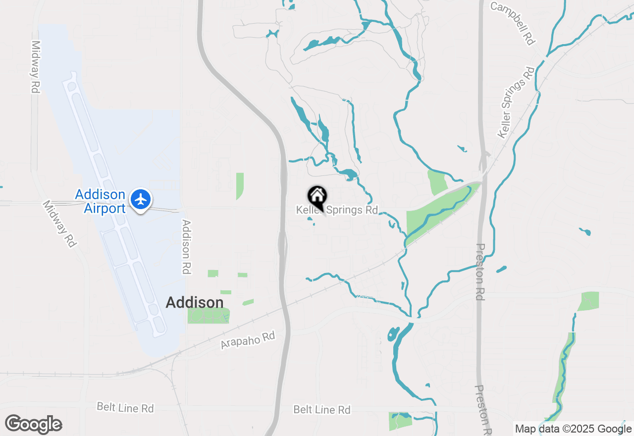 Map of 5200 Keller Springs Road #1024, Dallas, TX 75248