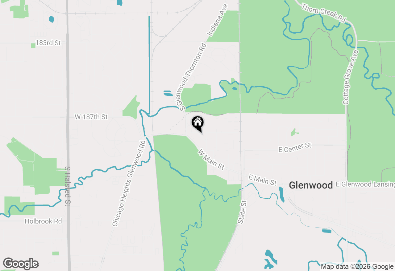 Map of 52 N Glenwood Avenue, Glenwood, IL 60425